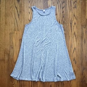 EUC Heather Gray Sleeveless Knit Swing Dress